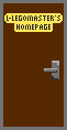 A brown rectangular door with a dark silver handle.